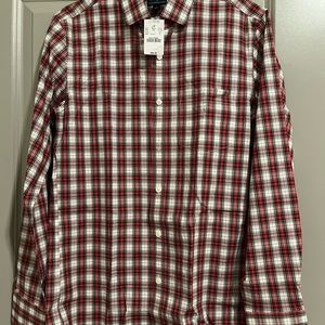 J.Crew Mens Wrinkle Free Dress Shirt Size Small w/ chest pocket